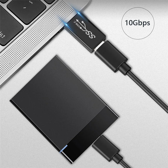 UC-070 4Pcs/Set Portable USB-C to USB-A Converter 10Gbps Data Transfer OTG Adapter - 3
