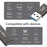 UC-070 4Pcs/Set Portable USB-C to USB-A Converter 10Gbps Data Transfer OTG Adapter - 4