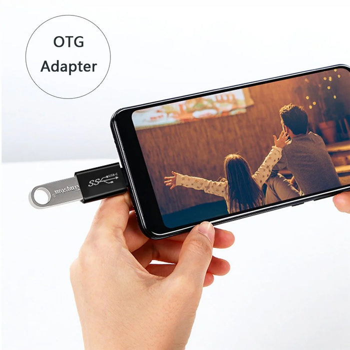 UC-070 4Pcs/Set Portable USB-C to USB-A Converter 10Gbps Data Transfer OTG Adapter - 6
