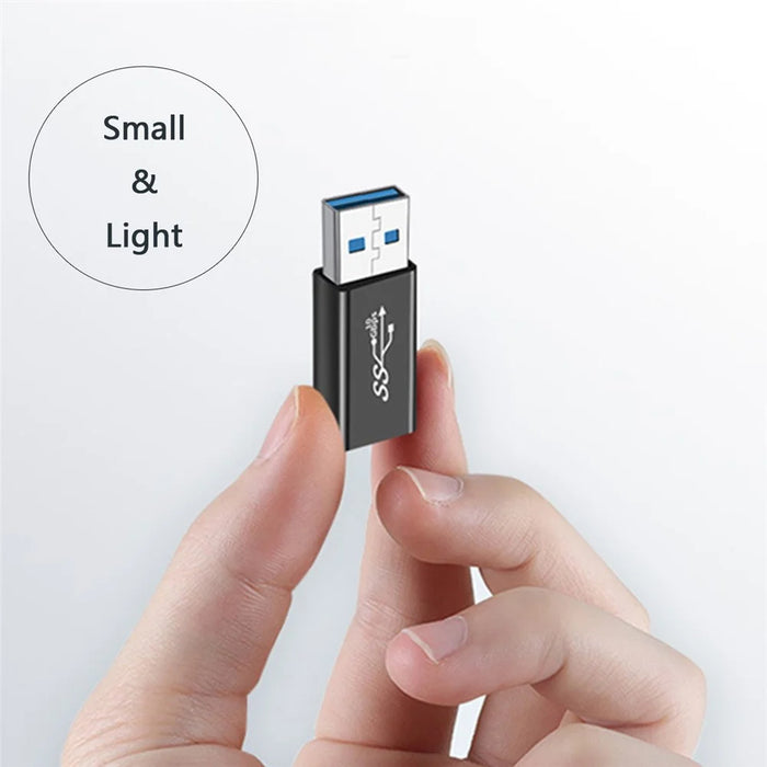 UC-070 4Pcs/Set Portable USB-C to USB-A Converter 10Gbps Data Transfer OTG Adapter - 7