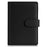 A6 Size 6-Ring PU Leather Notebook Binder Cover Magnetic Closure Planner Journal Binder Shell - Black - 1