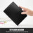 A6 Size 6-Ring PU Leather Notebook Binder Cover Magnetic Closure Planner Journal Binder Shell - Black - 4