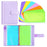 A6 PU Leather Notebook Cover Shell Binder Budget Planner Organizer 12 Storage Pockets Multi-color Refillable 6 Rings Binder Cover Loose Leaf Pouch - 1