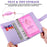 A6 PU Leather Notebook Cover Shell Binder Budget Planner Organizer 12 Storage Pockets Multi-color Refillable 6 Rings Binder Cover Loose Leaf Pouch - 2