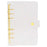 A6 PVC Binder Cover Gold 6-Ring Binders Glitter Powder Bill Card Money Organizer Loose Leaf Notebook Shell - 1