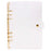 A5 Binder Cover Fashionable Glitter Powder PVC Surface Gold 6 Ring Binders Loose Leaf Notebook Shell - 1