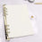 A5 Binder Cover Fashionable Glitter Powder PVC Surface Gold 6 Ring Binders Loose Leaf Notebook Shell - 4