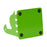 1 Pair Bookends Cartoon Dinosaur Bookshelf Non-slip Metal Book Storage Organizer for Home, School, Office - Green - 4