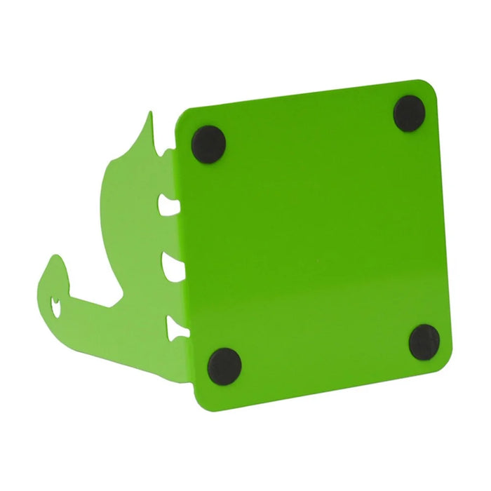 1 Pair Bookends Cartoon Dinosaur Bookshelf Non-slip Metal Book Storage Organizer for Home, School, Office - Green - 4