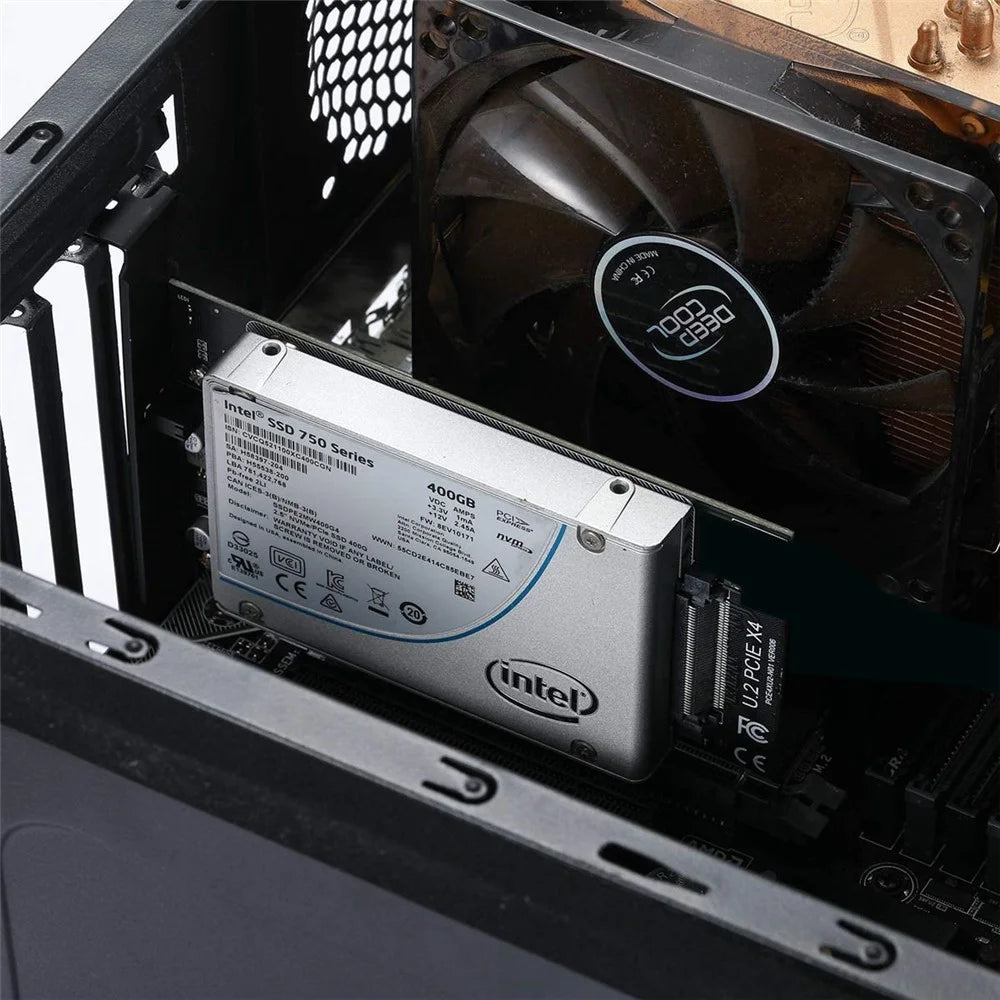 OD-SA-203-BK PCIe 3.0 x4 Lane to U.2 U2 Kit SFF-8639 Host Adapter for Intel Motherboard/750 NVMe PCIe SSD - 6