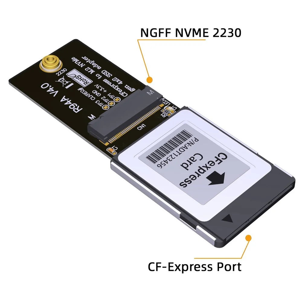 SA-046 For XBOX Series X/S CH SN530 SSD PCIe4.0 Expansion Memory Card CF-Express Type-B to M.2 NVMe 2230 M-Key Adapter - 2