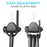 MFTDE 3Pcs for HTC Vive Pro/Oculus Rift/Oculus Quest Link/Oculus Quest 2 Retractable Ceiling Pulley VR Cable Management System - Black - 3