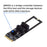SA-042 NGFF KEY B+M PCI Express to SATA 3.0 22*80MM 6Gbps Dual Ports Adapter Converter Hard Drive Extension Card JMB582 2280 - 5