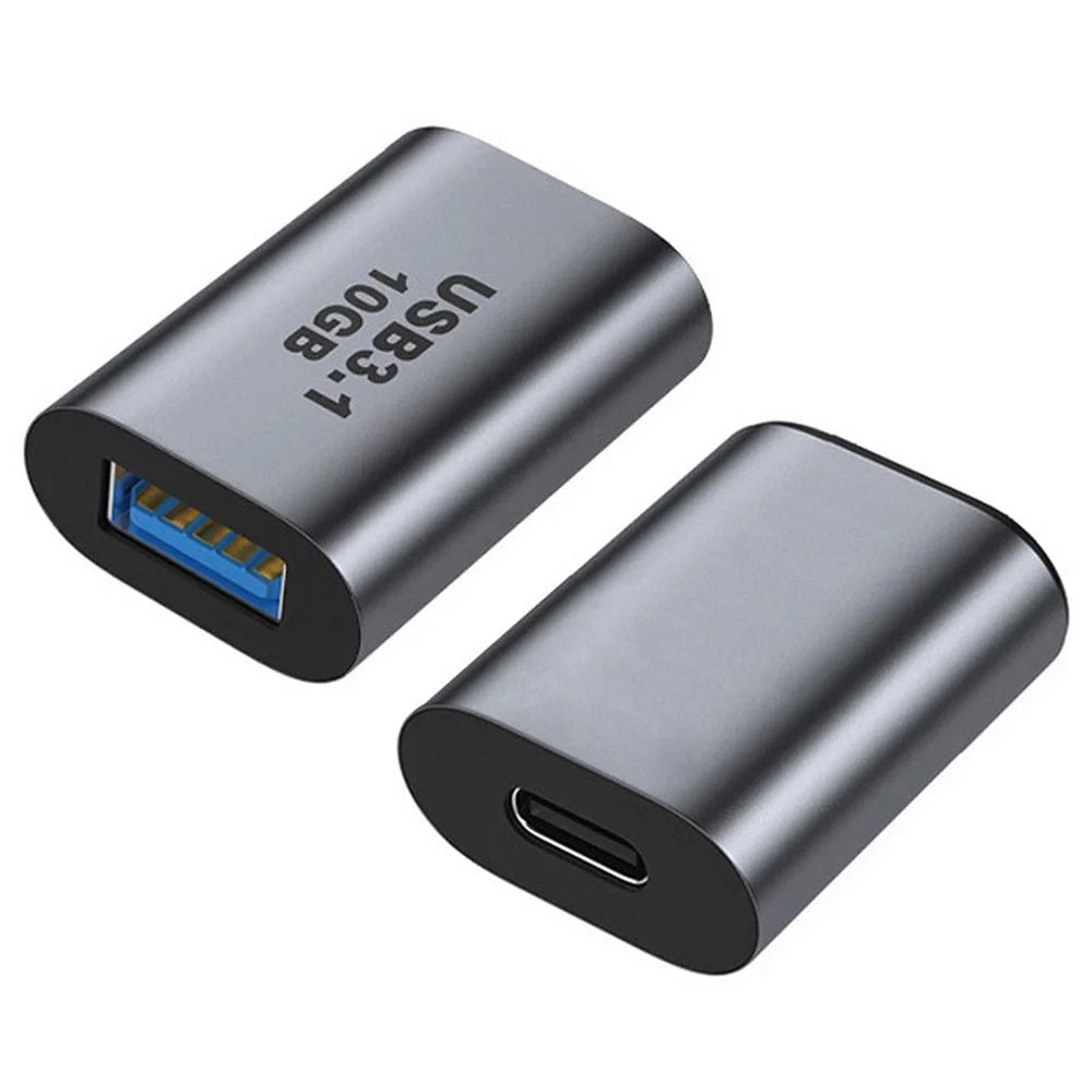 UC-082-AFCF Type C Female to USB 3.0 A Female Data Adapter 10Gbps Data Power for Laptop Tablet Phone - 1