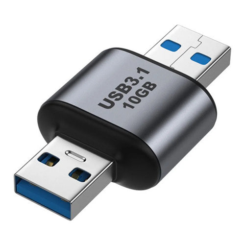 UC-082-AMAM USB 3.0 Male to Male Type A to Type A Data Transfer Adapter 10Gbps for Laptop Desktop Computer - 1