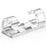 CABLECREATION CT1003 50Pcs Small Size Punch-free Wire Fixing Clip Network Cable Clamp Self-adhesive Desktop Wall Mount Organizer - 1