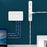 CABLECREATION CT1003 50Pcs Small Size Punch-free Wire Fixing Clip Network Cable Clamp Self-adhesive Desktop Wall Mount Organizer - 2