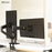 NORTH BAYOU G32 22-32 Inch Dual LCD LED Full Motion Monitor Mount with Gas Spring Arm - 3