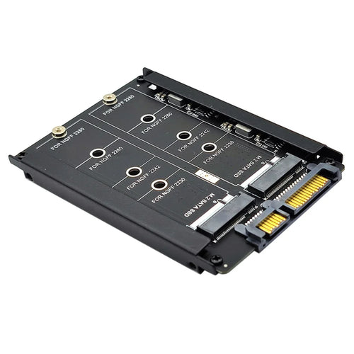 SA-031 Dual NGFF B+M Key M.2 SSD Card JBOD Raid0 Span Bridge to 2.5inch SATA Combo HDD Disk Drive Enclosure - 1