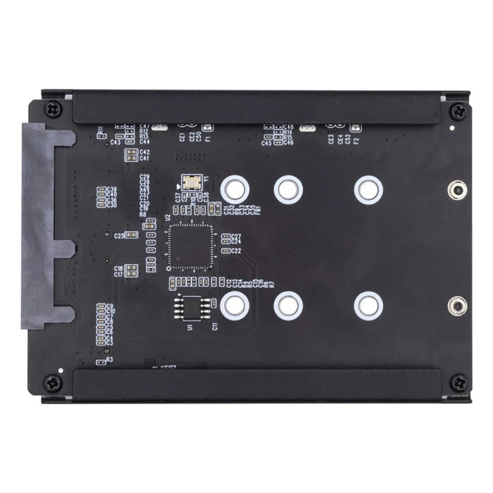 SA-031 Dual NGFF B+M Key M.2 SSD Card JBOD Raid0 Span Bridge to 2.5inch SATA Combo HDD Disk Drive Enclosure - 4