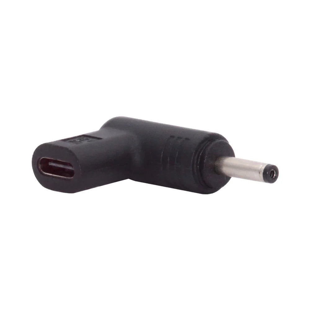 UC-090-3513MM Laptop Power Adapter USB 3.1 Type C Female to DC 12V Plug PD Emulator Trigger 90 Degree Angled Converter, DC3.5*1.3mm - 3