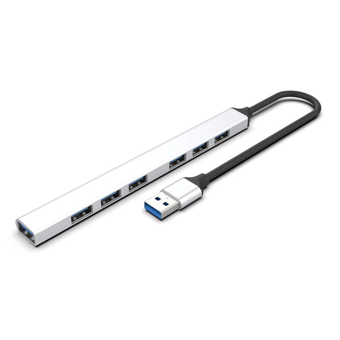 7-Port USB Hub High Speed Splitter Expander Adapter Docking Station for Laptop Hard Drive Mouse Keyboard - USB 3.0 - 1