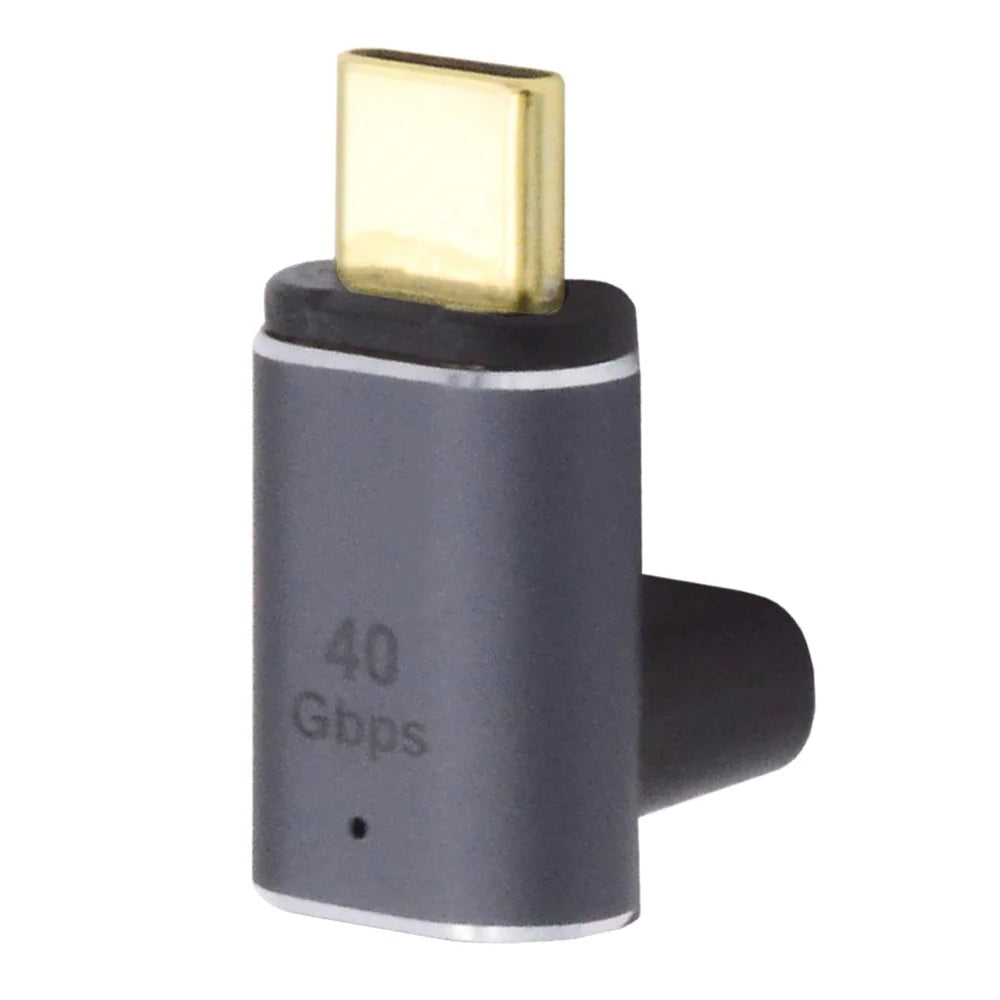 UC-028-UP 40Gbps USB4 Type C Male to Female 90 Degree Up Down Angled 100W Power Data 8K Video Magnetic Connector Adapter - 3