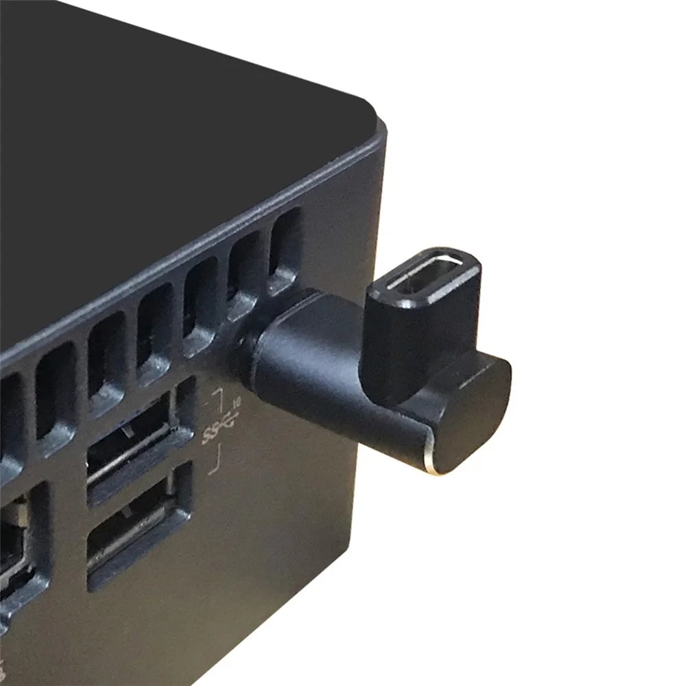 UC-028-UP 40Gbps USB4 Type C Male to Female 90 Degree Up Down Angled 100W Power Data 8K Video Magnetic Connector Adapter - 5