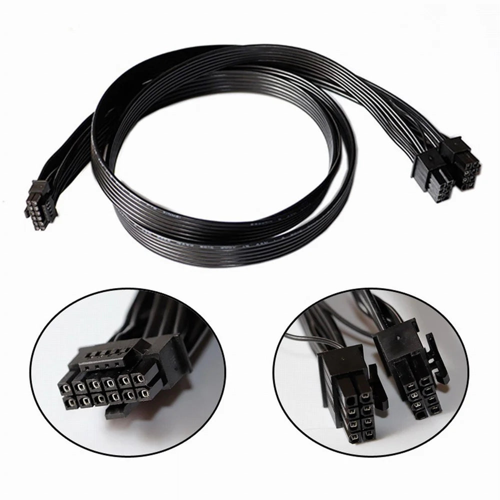 PW-003 12VHPWR ATX3.0 PCI-E 5.0 Power Cable to Dual ATX 8Pin for 3080 3090TI PSU 16Pin 12+4P Graphics Card - 3