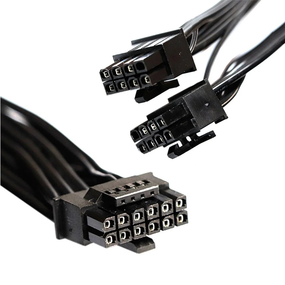PW-003 12VHPWR ATX3.0 PCI-E 5.0 Power Cable to Dual ATX 8Pin for 3080 3090TI PSU 16Pin 12+4P Graphics Card - 4