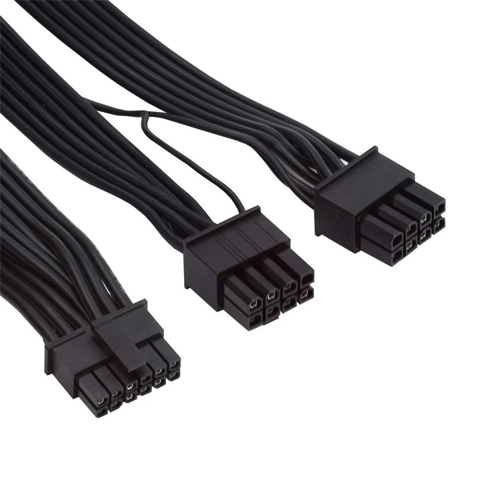 PW-003 12VHPWR ATX3.0 PCI-E 5.0 Power Cable to Dual ATX 8Pin for 3080 3090TI PSU 16Pin 12+4P Graphics Card - 6