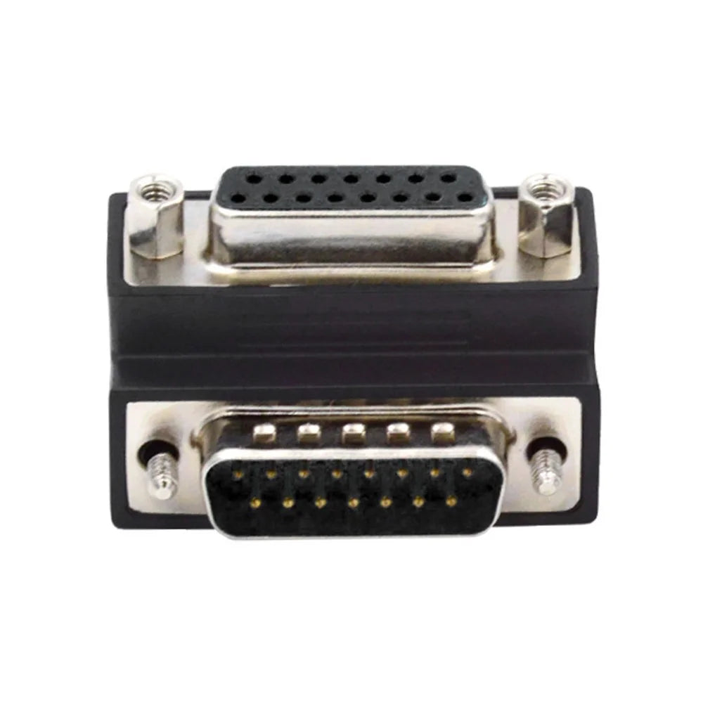 DB-003-UP DB-15PIN Up 90-Degree Angled Design DSUB D-subminiature 15Pin Male to Female Extension Adapter - 4