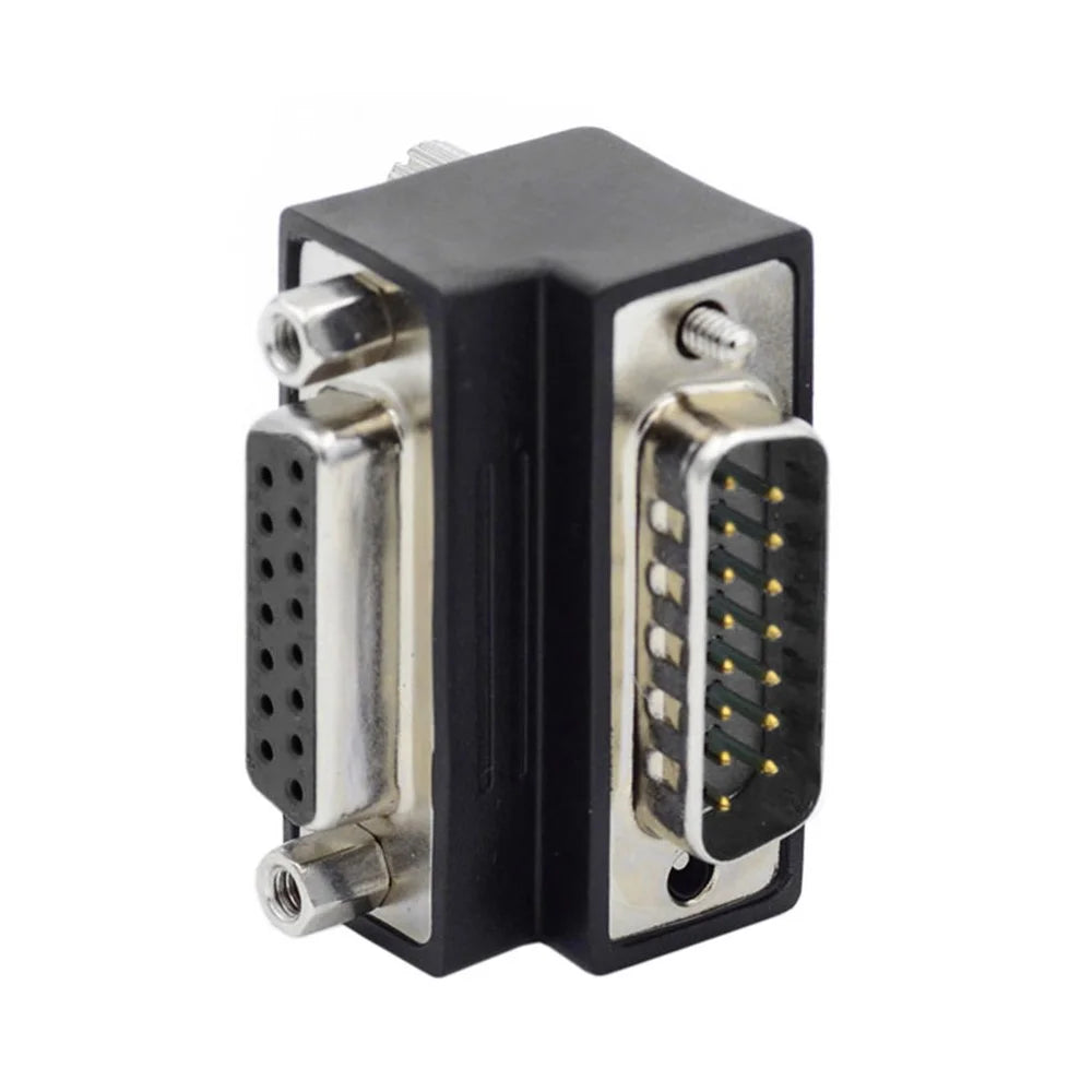 DB-003-UP DB-15PIN Up 90-Degree Angled Design DSUB D-subminiature 15Pin Male to Female Extension Adapter - 6
