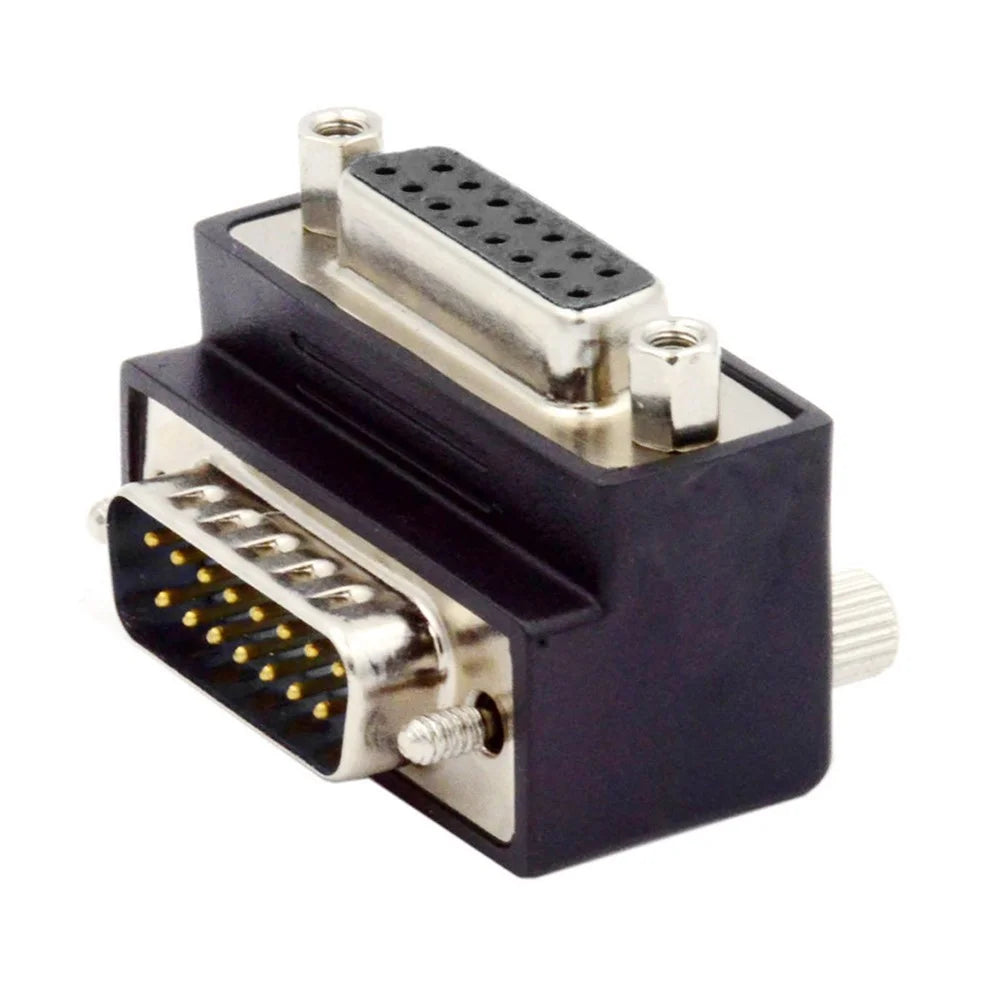 DB-003-UP DB-15PIN Up 90-Degree Angled Design DSUB D-subminiature 15Pin Male to Female Extension Adapter - 7