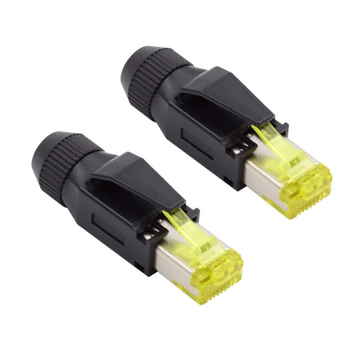 UT-005 2Pcs STP UTP Shielded RJ45 Plug Cat6 RJ45 8P8C Assembly Plug for Industrial Network Ethernet Patch Cord - 1