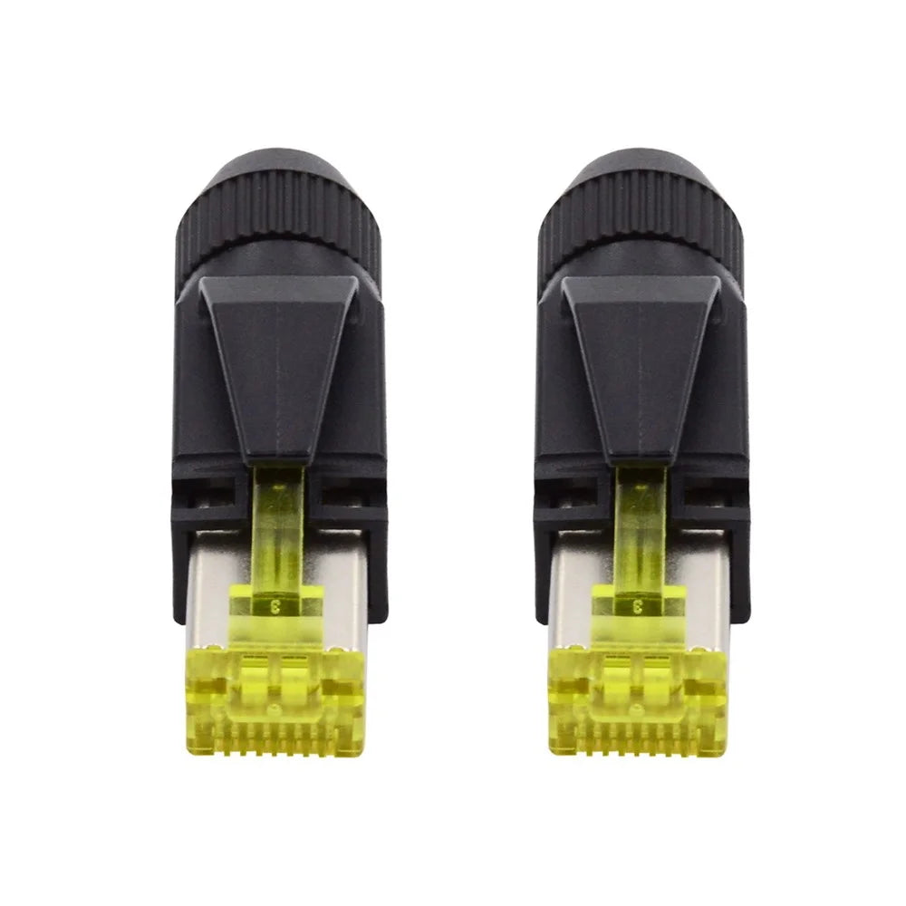 UT-005 2Pcs STP UTP Shielded RJ45 Plug Cat6 RJ45 8P8C Assembly Plug for Industrial Network Ethernet Patch Cord - 7