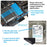 SF-008 SFF-8482 SAS 29Pin to SATA 22Pin Hard Disk Drive Raid Extension Adapter with 10cm Cable - 3