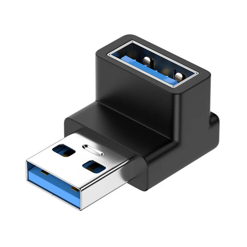 U3-018-UP 10Gbps High Speed USB3.0 Male to Female Converter 90 Degrees Elbow Adapter - 1