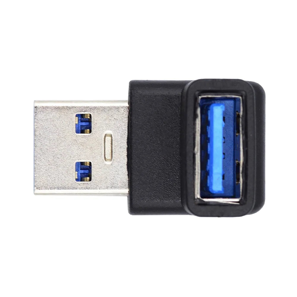 U3-018-UP 10Gbps High Speed USB3.0 Male to Female Converter 90 Degrees Elbow Adapter - 6