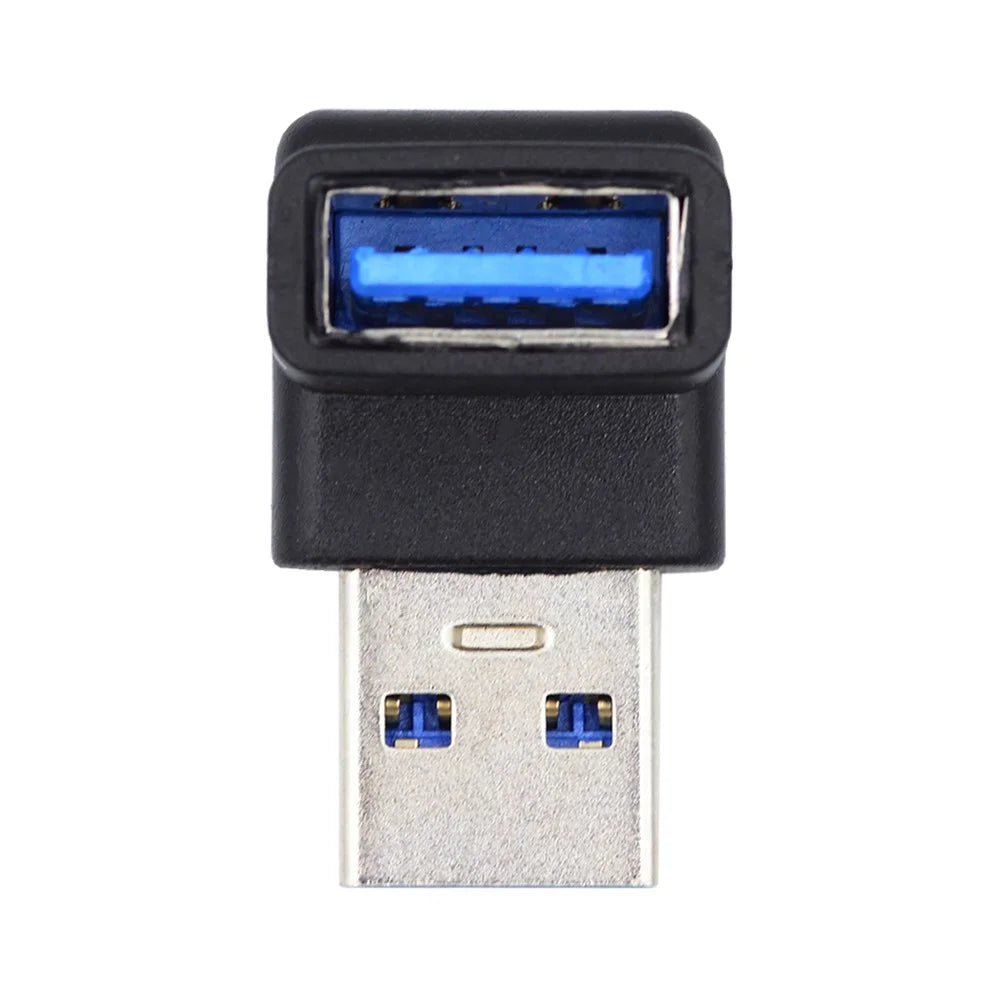 U3-018-UP 10Gbps High Speed USB3.0 Male to Female Converter 90 Degrees Elbow Adapter - 7