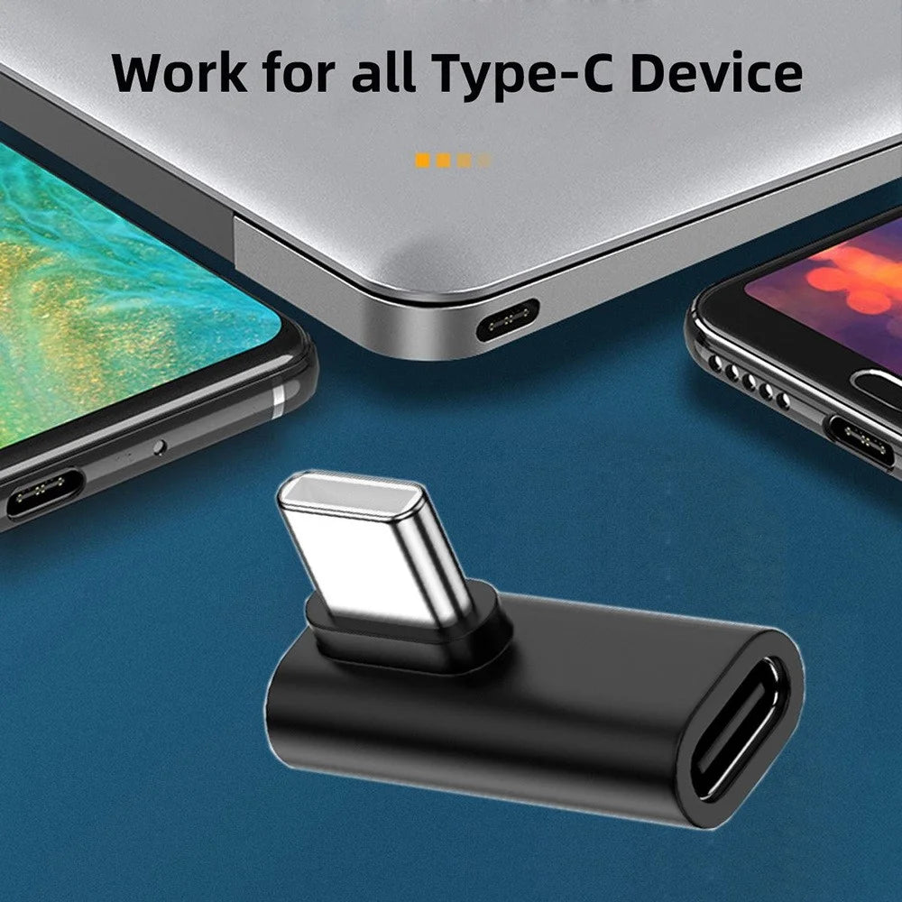 UC-068-LP 90 Degrees USB 3.1 Type-C Male to Female Converter Elbow Adapter for Laptop Tablet Phone - 4