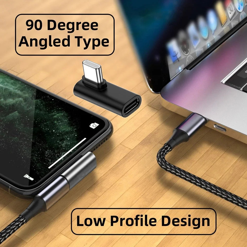 UC-068-LP 90 Degrees USB 3.1 Type-C Male to Female Converter Elbow Adapter for Laptop Tablet Phone - 5