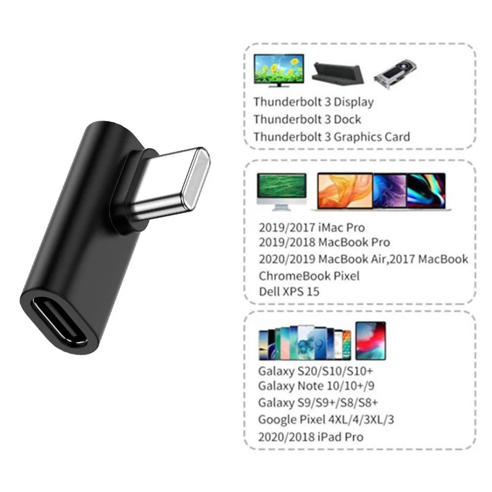UC-068-LP 90 Degrees USB 3.1 Type-C Male to Female Converter Elbow Adapter for Laptop Tablet Phone - 7