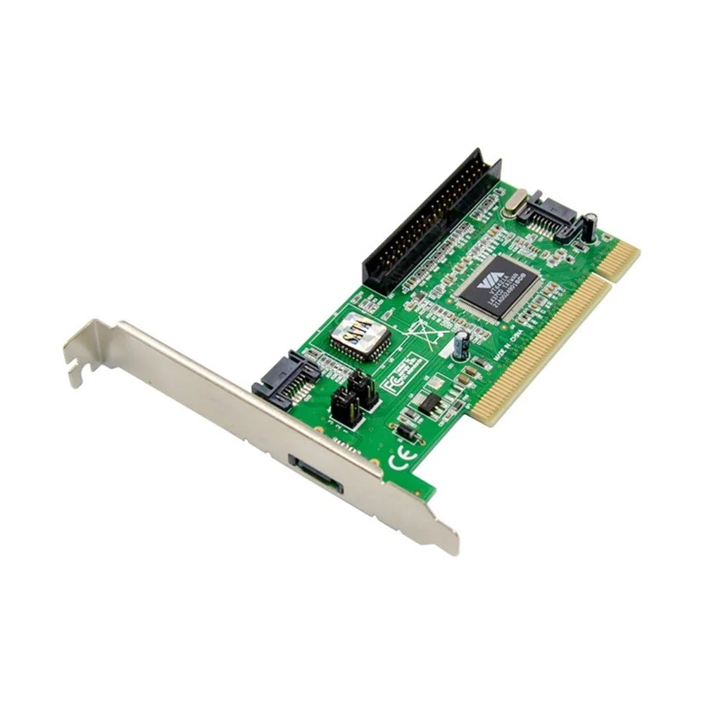 PCI VT6421 PCI Adapter IDE+SATA-150 RAID Array Convertor Card Supports PATA UDMA 6 Transmission - 1