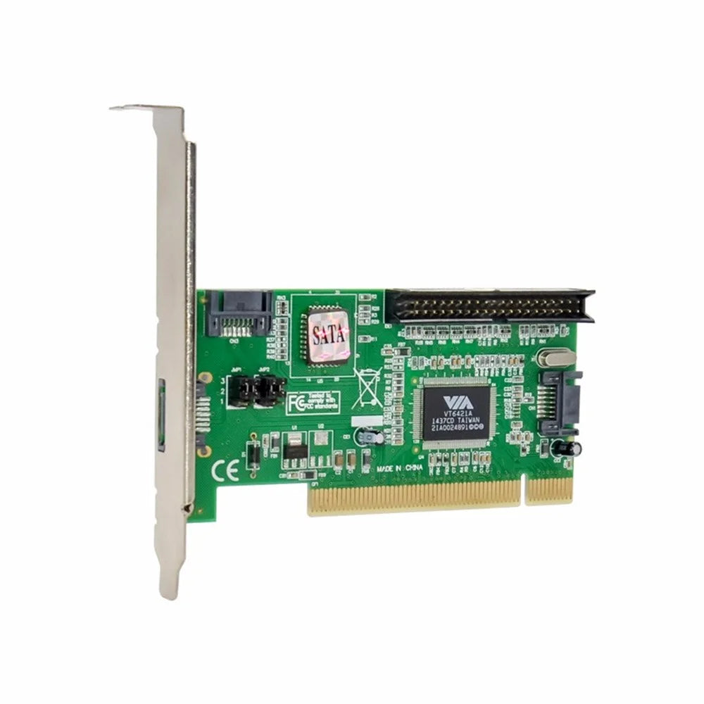PCI VT6421 PCI Adapter IDE+SATA-150 RAID Array Convertor Card Supports PATA UDMA 6 Transmission - 3