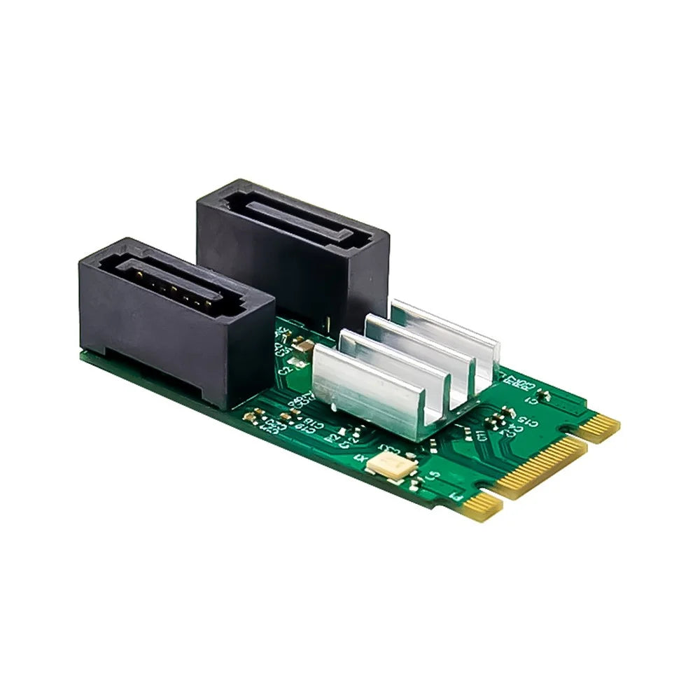 M.2 B+M-KEY ASM1061 Dual-Port SATA 6G Connector Built-in Style Hard Disk Conversion Card - 1