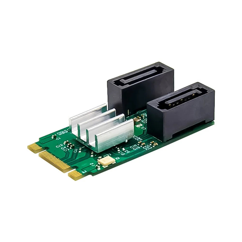 M.2 B+M-KEY ASM1061 Dual-Port SATA 6G Connector Built-in Style Hard Disk Conversion Card - 5