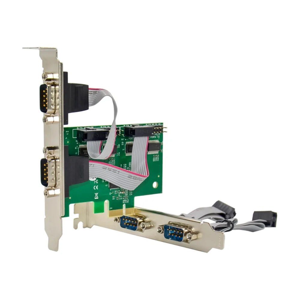 PCIE AX99100 4S DB9 I / O Express Serial Card COM1 Port RS232 Serial Card - 2