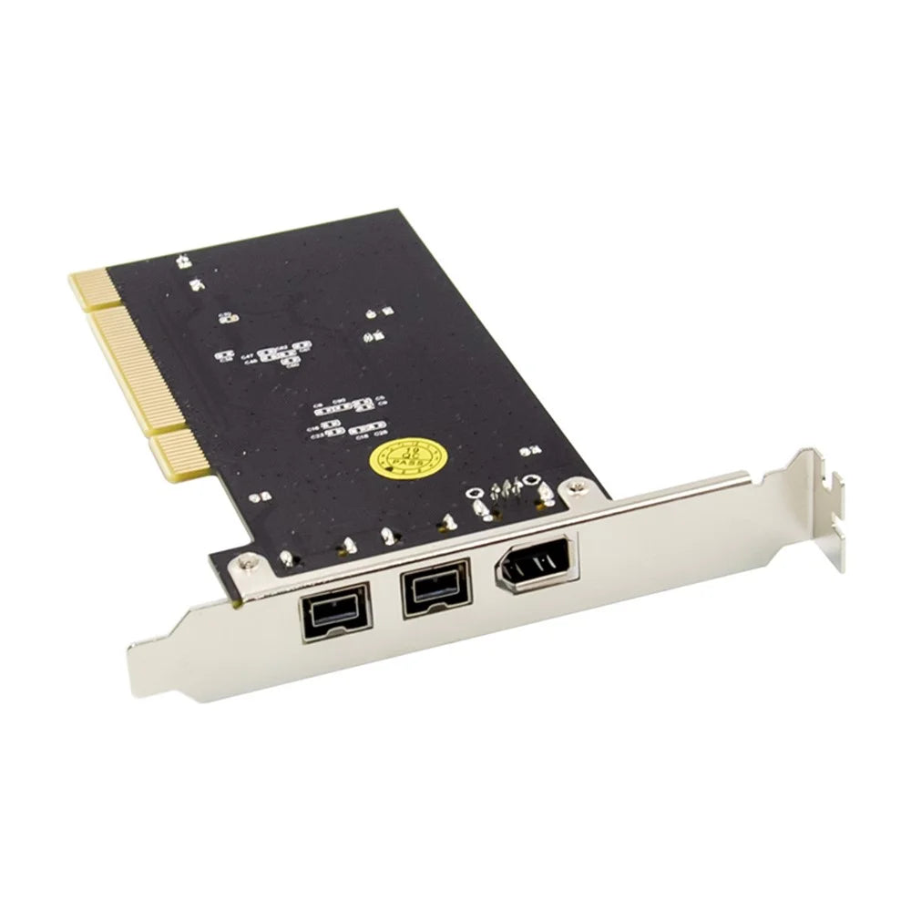 PCI 1394A+1394B FireWire 800 Capture Card SN082AA2+TSB81BA3 Dual Chip Control Processor - 4