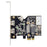 PCI-E x1 FireWire 3-Port TI XIO2213A 1394(2B+1A) Driver-free Video Capture Card - 1